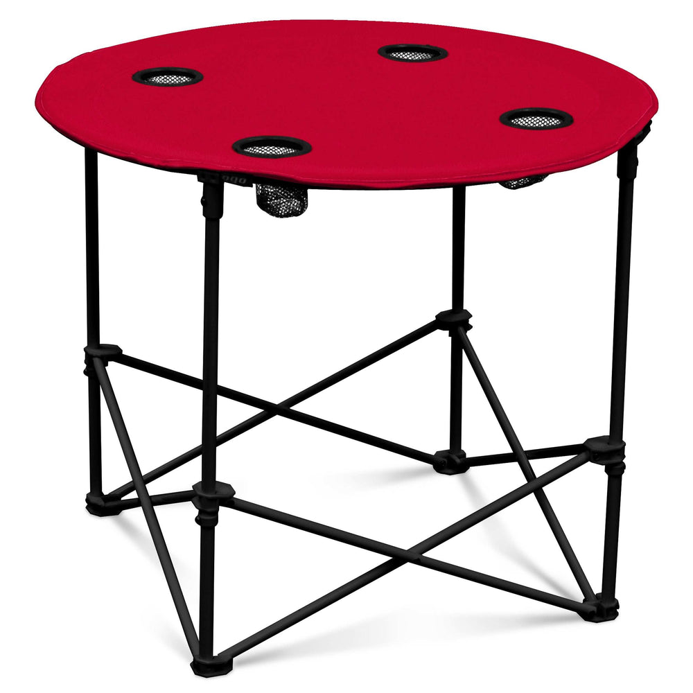 Plain Red Round Table - Logo Brands - Flyclothing LLC