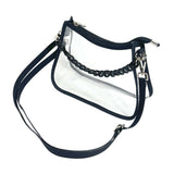 Plain Non Branded Black Mia Clear Purse - Logo Brands - Flyclothing LLC