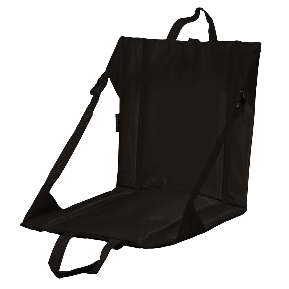 Plain Black Stadium Seat - Logo Brands - Flyclothing LLC