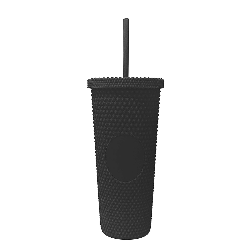 Plain Black 24oz Studded Tumbler - Logo Brands - Flyclothing LLC
