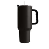 Plain Black 40oz Powder Coat Tumbler - Logo Brands - Flyclothing LLC