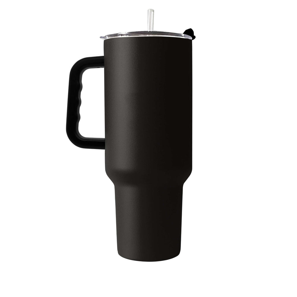 Plain Black 40oz Powder Coat Tumbler - Logo Brands - Flyclothing LLC
