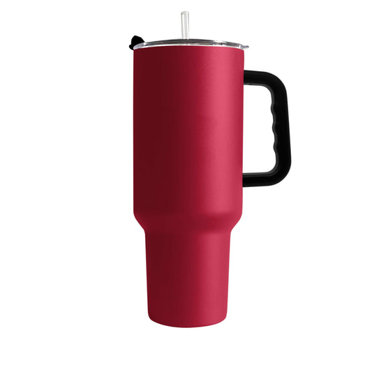 Plain Cardinal 40oz Powder Coat Tumbler - Logo Brands - Flyclothing LLC