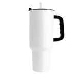 Plain White 40oz Powder Coat Tumbler - Logo Brands - Flyclothing LLC