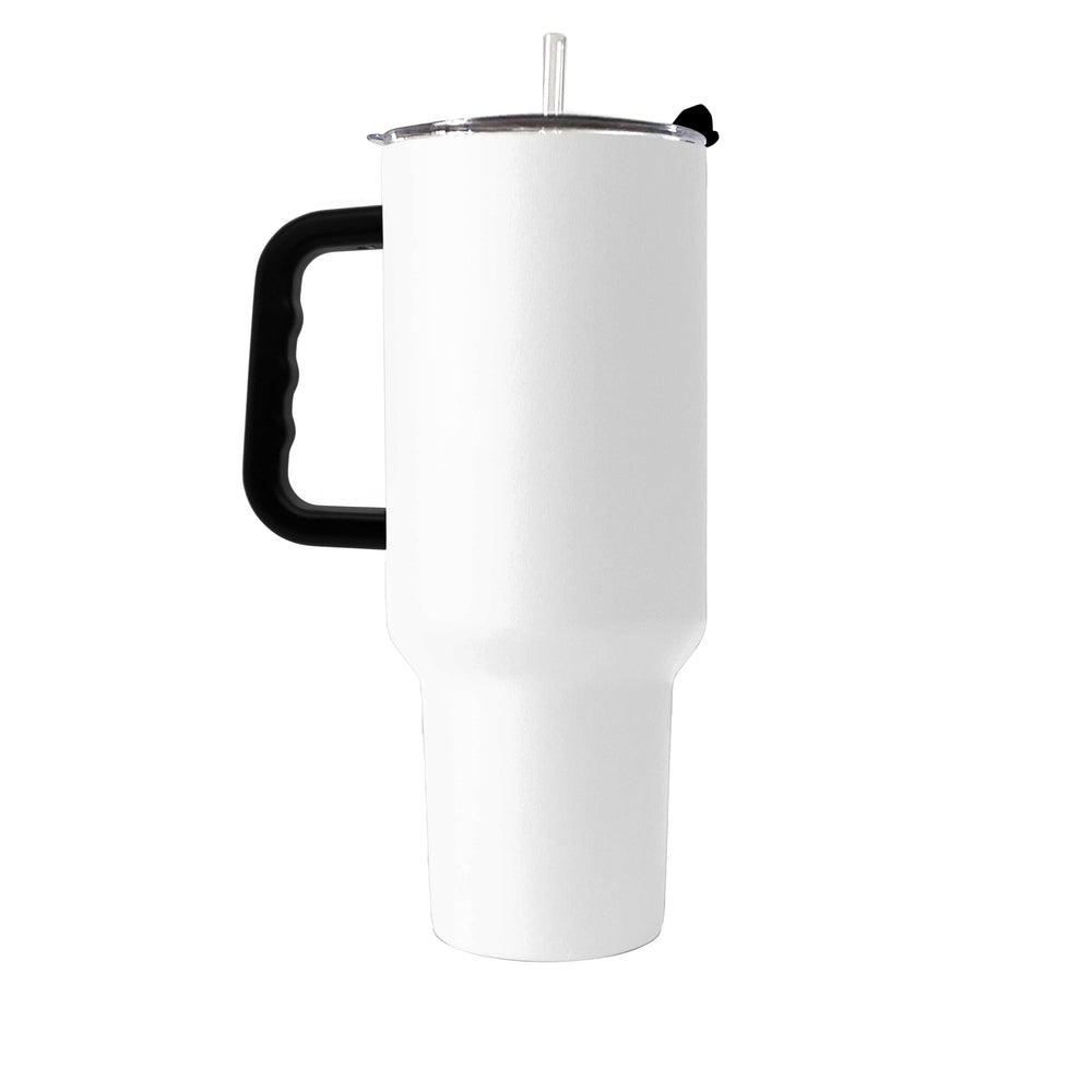 Plain White 40oz Powder Coat Tumbler - Logo Brands - Flyclothing LLC