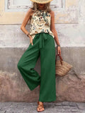 Printed Tank Top and Wide Leg Pants Set - Trendsi - Flyclothing LLC