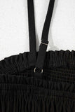 Smocked Spaghetti Straps Wide Leg Jumpsuit - Trendsi - Flyclothing LLC