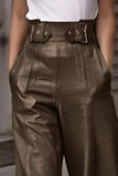 High Waist Wide Flare Pants - Trendsi - Flyclothing LLC