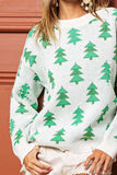 BiBi Pearl Beads Tree Pattern Christmas Sweater - Trendsi - Flyclothing LLC