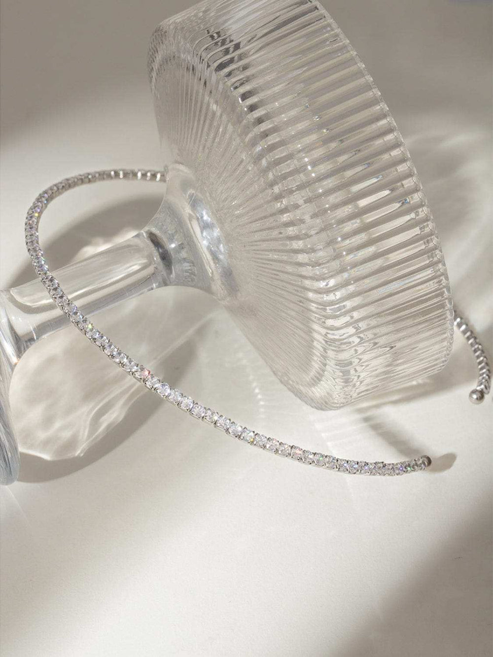 Stainless Steel Inlaid Zircon Necklace - Trendsi - Flyclothing LLC