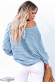 Round Neck Long Sleeve Knit Top - Trendsi - Flyclothing LLC