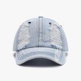 Distressed Cotton Baseball Cap - Trendsi - Flyclothing LLC