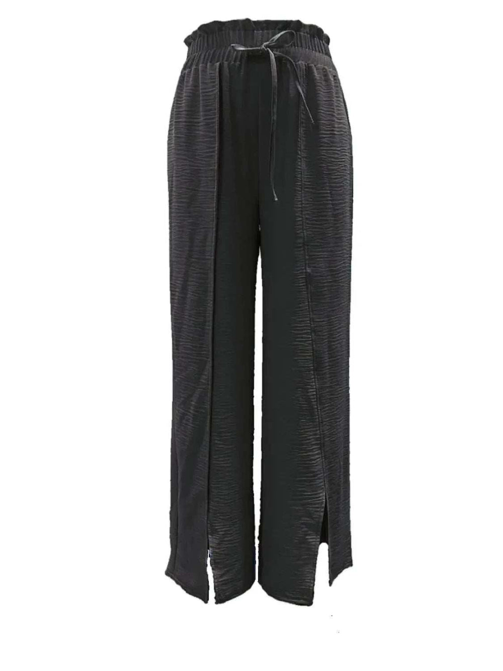 Slit Wide Leg Pants - Trendsi - Flyclothing LLC