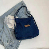 Adjustable Strap Denim Shoulder Bag - Trendsi - Flyclothing LLC