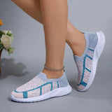 Breathable Mesh Round Toe Sneakers - Trendsi - Flyclothing LLC