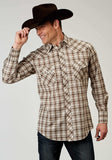 Roper Mens Long Sleeve Snap Desert Plaid Western Shirt - Roper - Flyclothing LLC