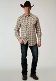 Roper Mens Long Sleeve Snap Desert Plaid Western Shirt - Roper - Flyclothing LLC