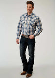 Roper Mens Long Sleeve Snap Madras Plaid Western Shirt - Roper - Flyclothing LLC
