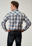 Roper Mens Long Sleeve Snap Madras Plaid Western Shirt - Roper - Flyclothing LLC