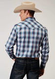 Roper Mens Long Sleeve Snap Americana Plaid Western Shirt - Roper - Flyclothing LLC