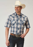 Roper Mens Short Sleeve Snap Madras Plaid Western Shirt - Roper - Flyclothing LLC