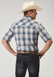 Roper Mens Short Sleeve Snap Madras Plaid Western Shirt - Roper - Flyclothing LLC