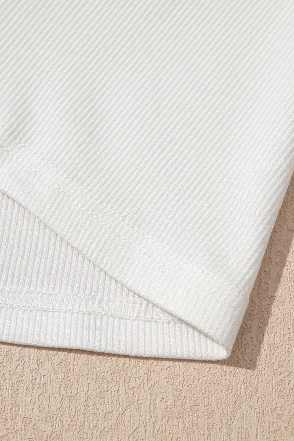 Swiss Dot Mesh Long Sleeve Square Neck Slim Top - Trendsi - Flyclothing LLC