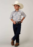 Roper Boys Short Sleeve Snap Multi Plaid Western Shirt - Roper - Flyclothing LLC
