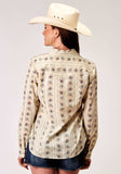 Roper Womens Long Sleeve Snap Floral Stripe Western Shirt - Roper - Flyclothing LLC