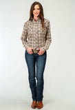 Roper Womens Long Sleeve Snap Desert Plaid Western Shirt - Roper - Flyclothing LLC