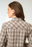 Roper Womens Long Sleeve Snap Desert Plaid Western Shirt - Roper - Flyclothing LLC