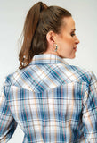 Roper Womens Long Sleeve Snap Madras Plaid Western Shirt - Roper - Flyclothing LLC