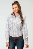 Roper Womens Long Sleeve Snap Multi Plaid Western Shirt - Roper - Flyclothing LLC