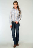 Roper Womens Long Sleeve Snap Multi Plaid Western Shirt - Roper - Flyclothing LLC
