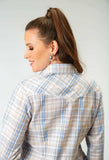Roper Womens Long Sleeve Snap Multi Plaid Western Shirt - Roper - Flyclothing LLC