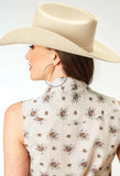 Roper Womens Sleeveless Snap Vintage Floral Western Shirt - Roper - Flyclothing LLC