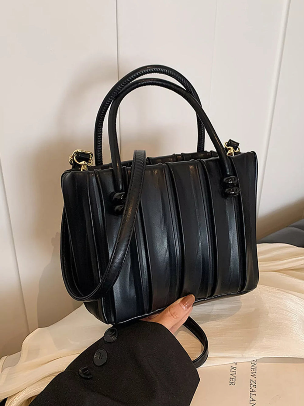 Top-Handle Crossbody Bag - Trendsi - Flyclothing LLC