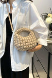 Quilted Puffy Removable Strap Crossbody Bag - Trendsi - Flyclothing LLC
