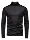 Men's Sun Protection Long Sleeve Half-Zip T-Shirt - Trendsi - Flyclothing LLC