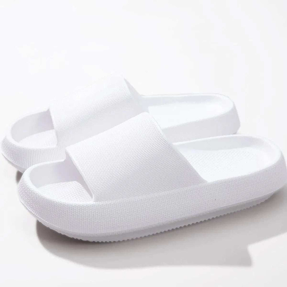 Open Toe Platform Slippers - Trendsi - Flyclothing LLC