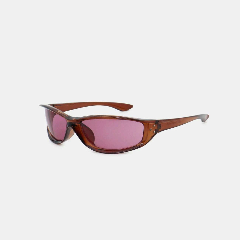 Polycarbonate Frame Rectangle Sunglasses - Trendsi - Flyclothing LLC