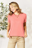 Basic Bae Bamboo Full Size Round Neck Short Sleeve T-Shirt Plus Size - Trendsi - Flyclothing LLC
