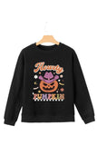 Jack-O'-Lantern Round Neck Long Sleeve Sweatshirt - Trendsi - Flyclothing LLC