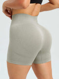 High Waist Active Shorts - Trendsi - Flyclothing LLC
