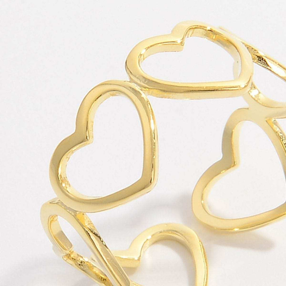 925 Sterling Silver Heart Ring - Trendsi - Flyclothing LLC