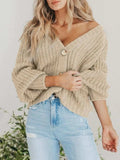 Button Up Long Sleeve Cardigan - Trendsi - Flyclothing LLC