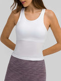 Round Neck Racerback Active Tank - Trendsi - Flyclothing LLC