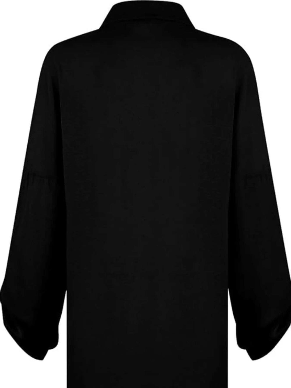 Button Down Long Sleeve Shirt Dress - Trendsi - Flyclothing LLC