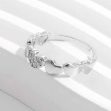 925 Sterling Silver Inlaid Zircon Heart Ring - Trendsi - Flyclothing LLC