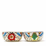 Half Moon Bowls - Dots and Flowers, Set of Two - Encantada - Encantada - Flyclothing LLC